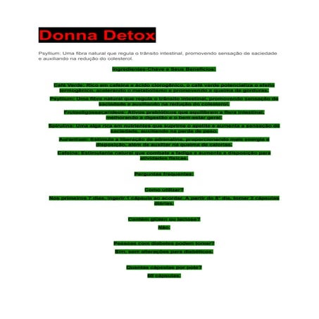 Donna Detox | PDF