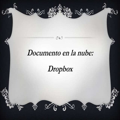 Documentos en la nube dropbox