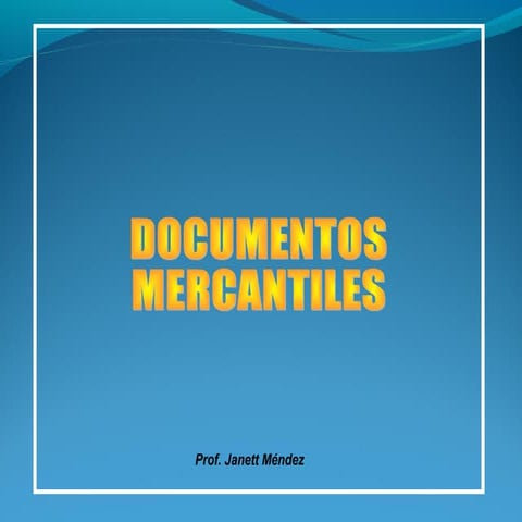 Documentos mercantiles