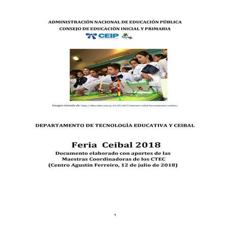 Documento sobre ferias 2018