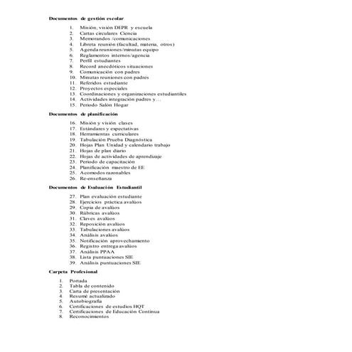 Lista de acomodos razonables educacion especial | PDF