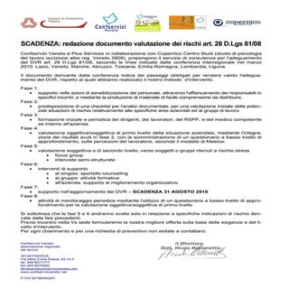 Documento valutazione rischi - Conf...