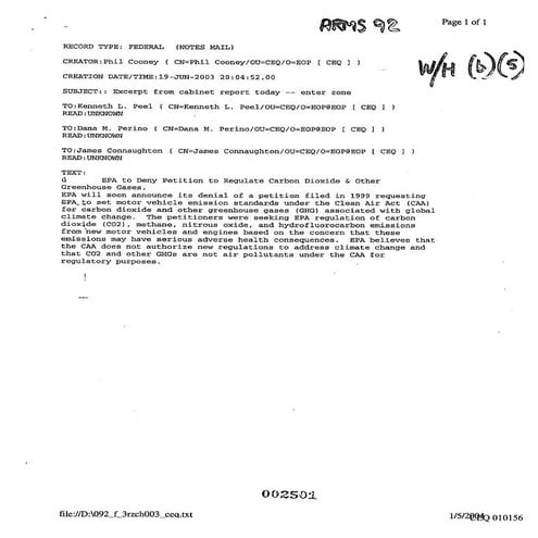 Crew, Foia, Documents  010156 - 010573