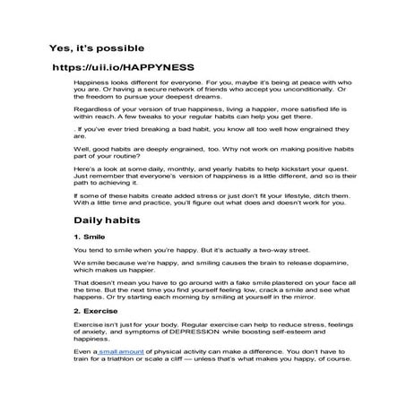 Yes, it’s possible