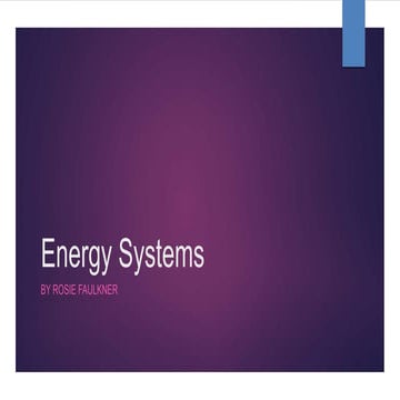 Energy systems | PPTX