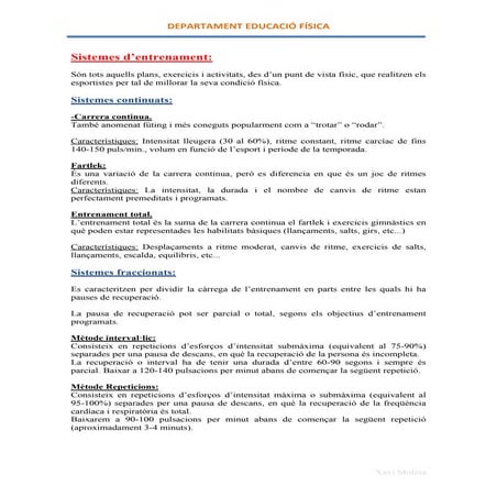 Document sistemes entrenament