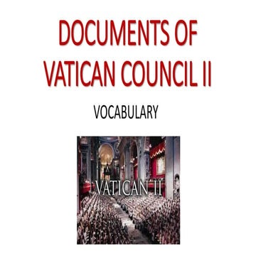 Documents of vatican council ii