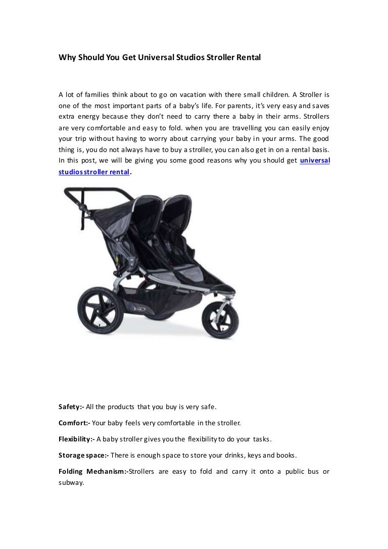 baby stroller on rent