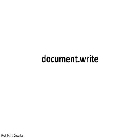 Document write