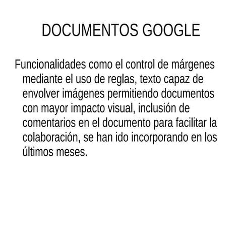 Interfaz de documentos de google | DOCX