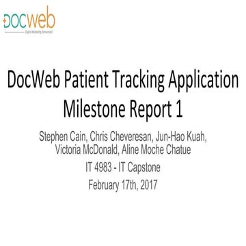 Doc web milestone 1 report 