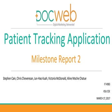 Docweb Milestone 2 Report
