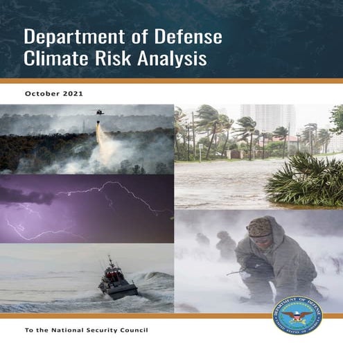 US Department of Defense:  Climate Risk Analysis
