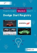 Dodge Dart Registry: People’s Insights Volume 2, Issue 17