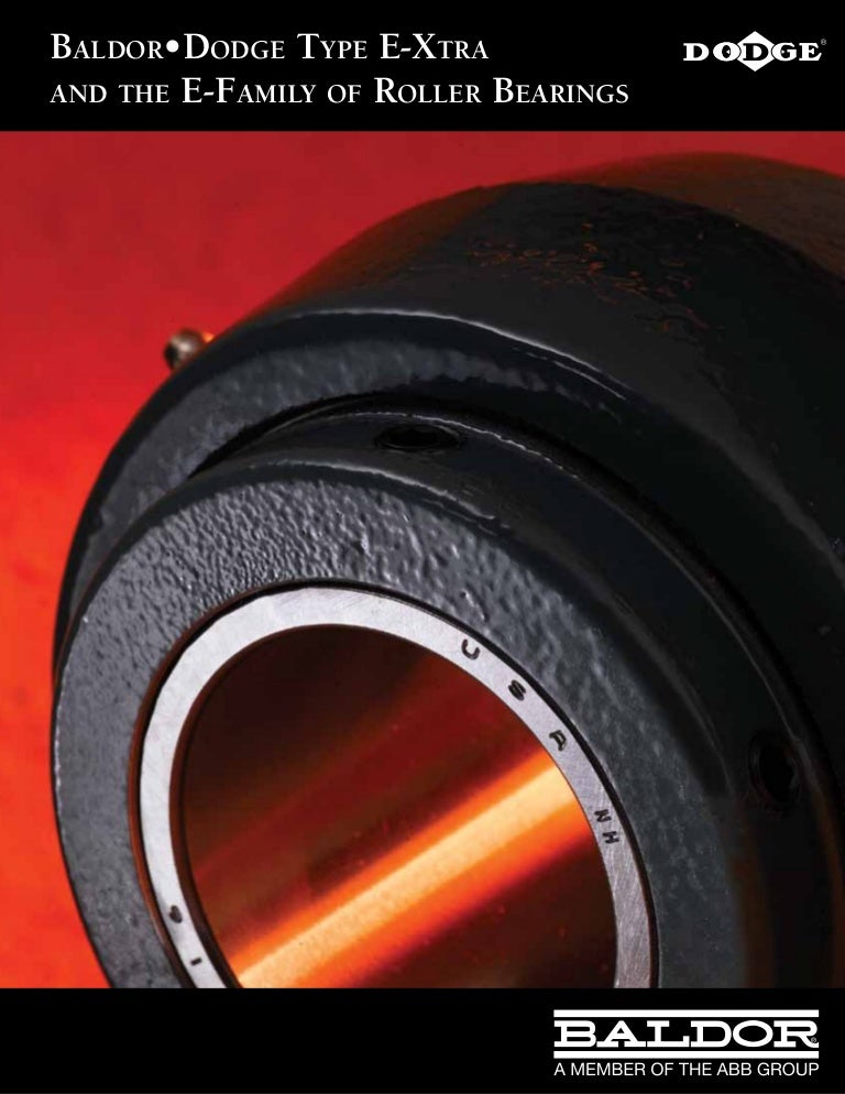 Dodge Type EXtra EFamily Bearing Brochure