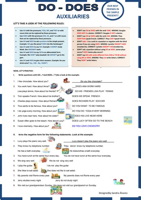 to do verbs - do, does, did | PPTX