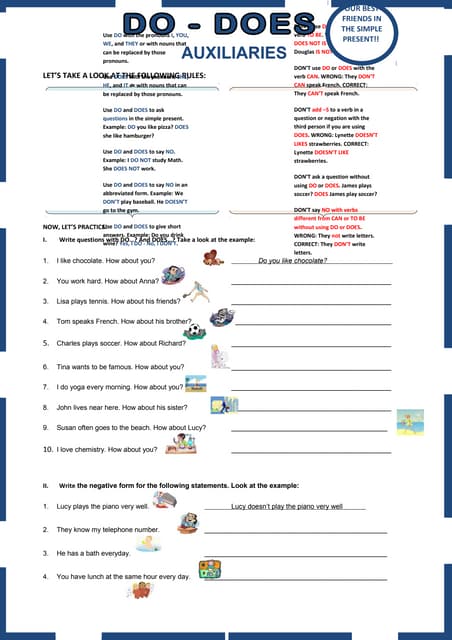 to do verbs - do, does, did | PPTX