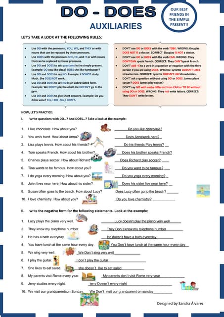 to do verbs - do, does, did | PPTX