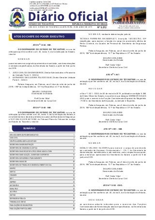 Diário Oficial do Estado - DOE 5372-05062019
