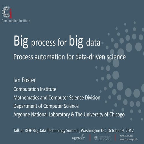Big Process for Big Data