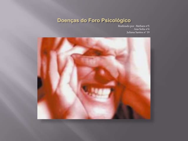 Doenças do foro psicologico(1)