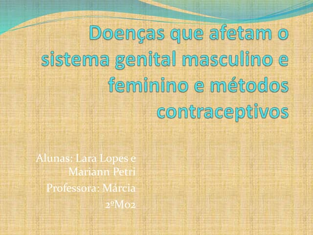 Doenças que afetam o sistema genita...