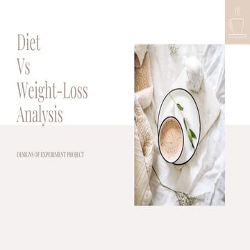 DOE Project ANOVA Analysis Diet Type