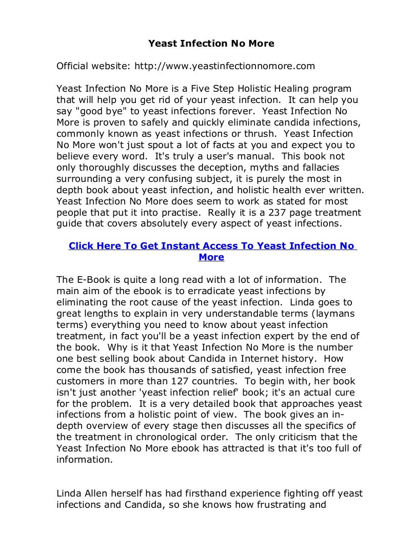 Does Yeast Infection No More Actually Work An Honest Review