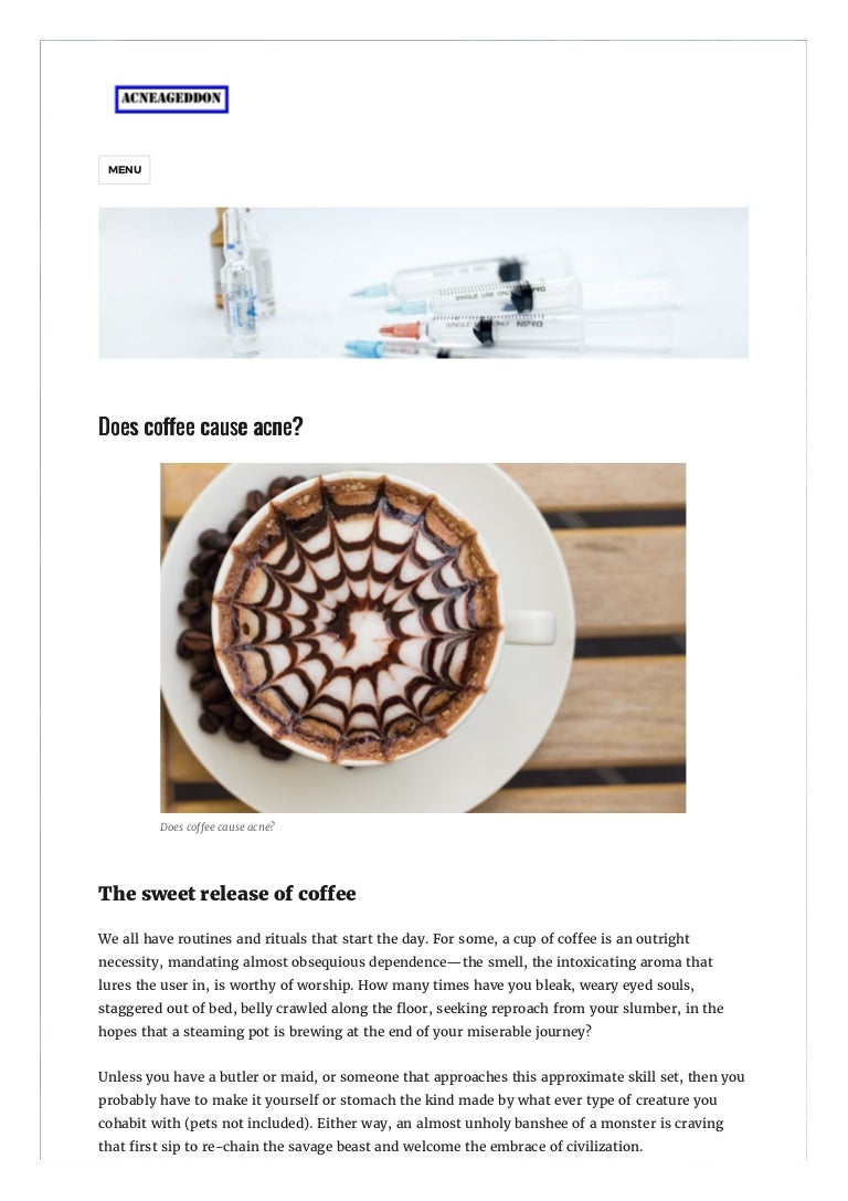 Does Coffee Cause Acne