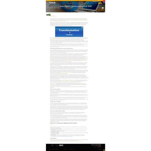 Does Digital Transformation Ever End?