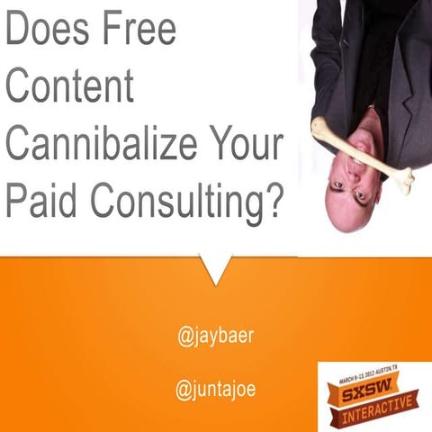 Does Free Content Cannibalize Your Paid Consulting?