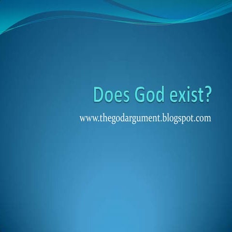 Does God Exist | PPT