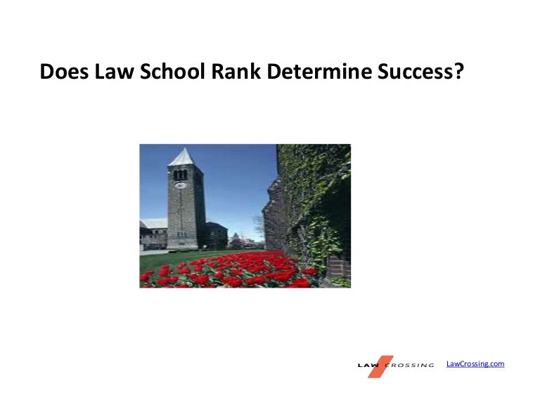 Does law school rank determine success