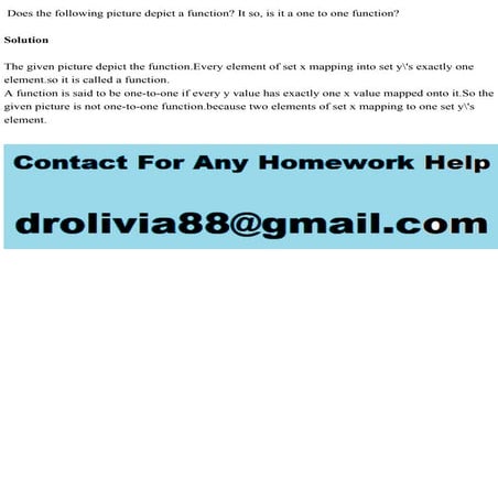 Does the following picture depict a function It so, is it a one to o.pdf