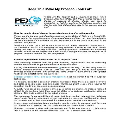 Does This Make My Process Look Fat