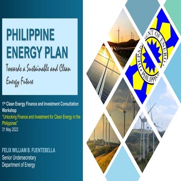 National Renewable Energy Program (NREP) 2020-2040 and sector updates ...