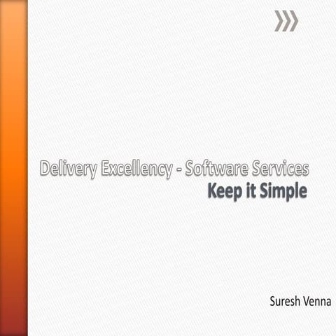 For Dummies - Delivery Excellence  by Suresh Venna