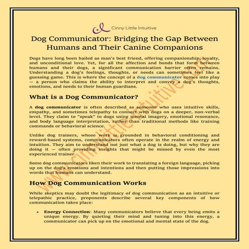 Animal Telepathy to Communicate with Animals.pptx