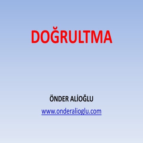 Doğrultma