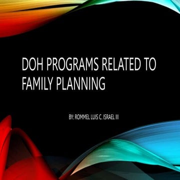DOH PROGRAMS RELATED TO FAMILY PLANNING.pptx