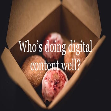 Who Is Doing Content Well