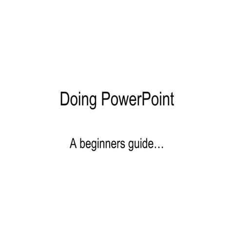 CIP how to do powerpoint