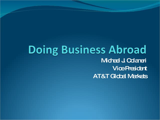 Doing Business Abroad 12 09 Withedits