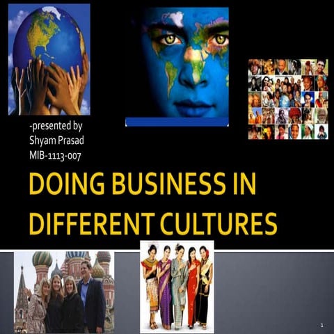 Doing business in different cultures