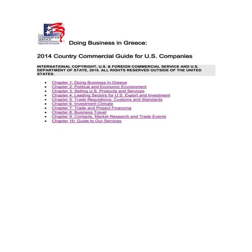 Dr Dev Kambhampati | Doing Business in Greece- 2014 Country Commercial Guide ...