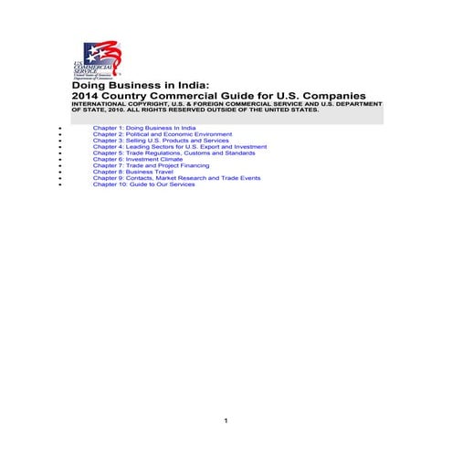 Dr Dev Kambhampati | Doing Business in India - 2014 Country Commercial Guide ...