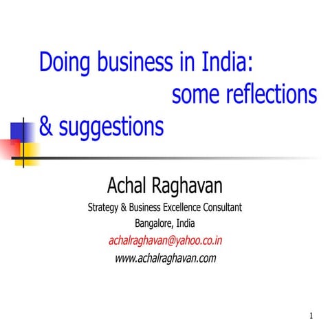 Doing Business In India(Ver3)