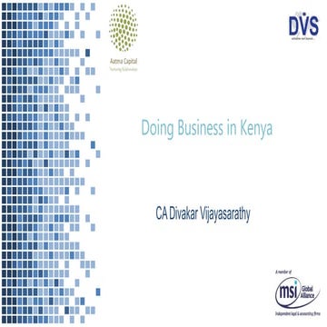 Doing business in kenya