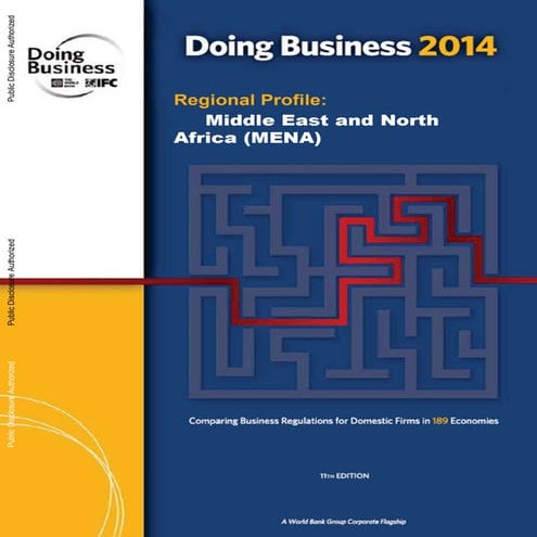  World Bank Report 2014- Doing business in Middle East & Northern Africa (MENA) 