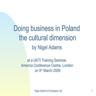 Doing Business In Poland   The Cult...